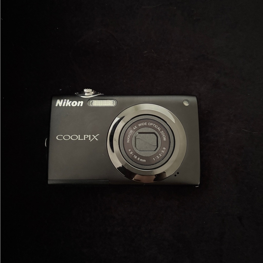 Nikon Black Coolpix Digital Camera with Sleek Design